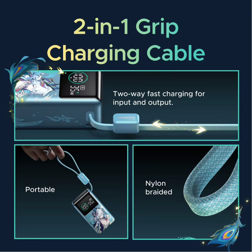 Nexode Pro 55W 10000Mah Power Bank Honkai: Star Rail Edition Powerbank Portable Battery
