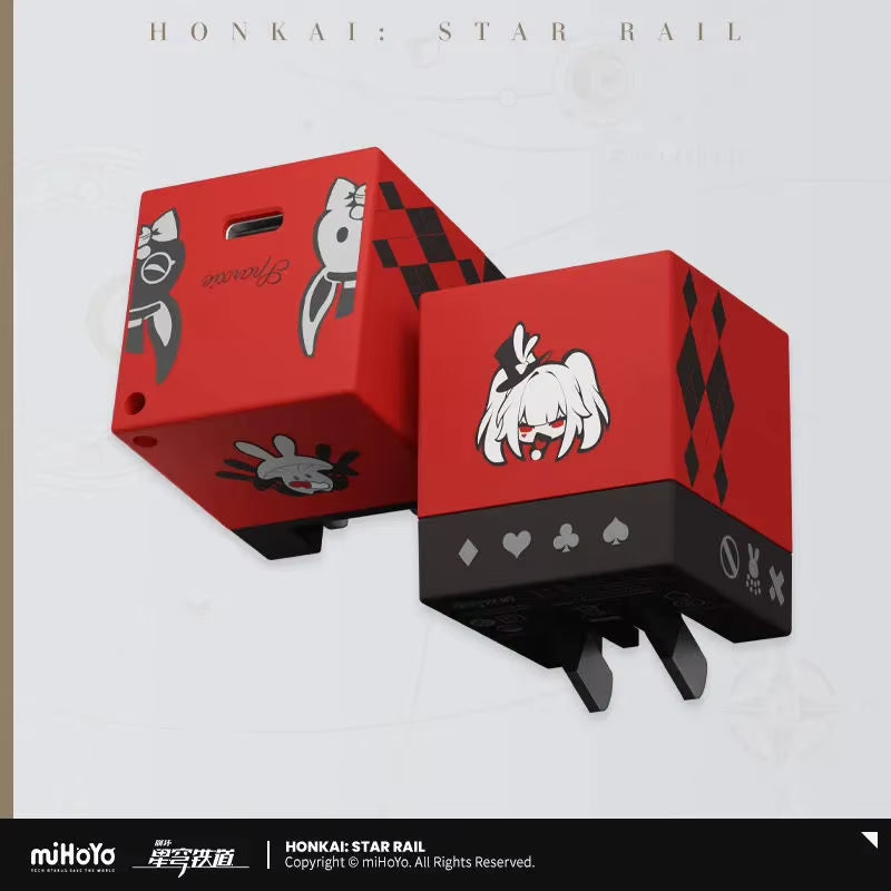 [Genuine] Mihoyo Game Honkai Star Rail Sparkle Sparxie Series 35W Fast Charging Power Adapter Anime Accessory Cosplay Xmas Gifts