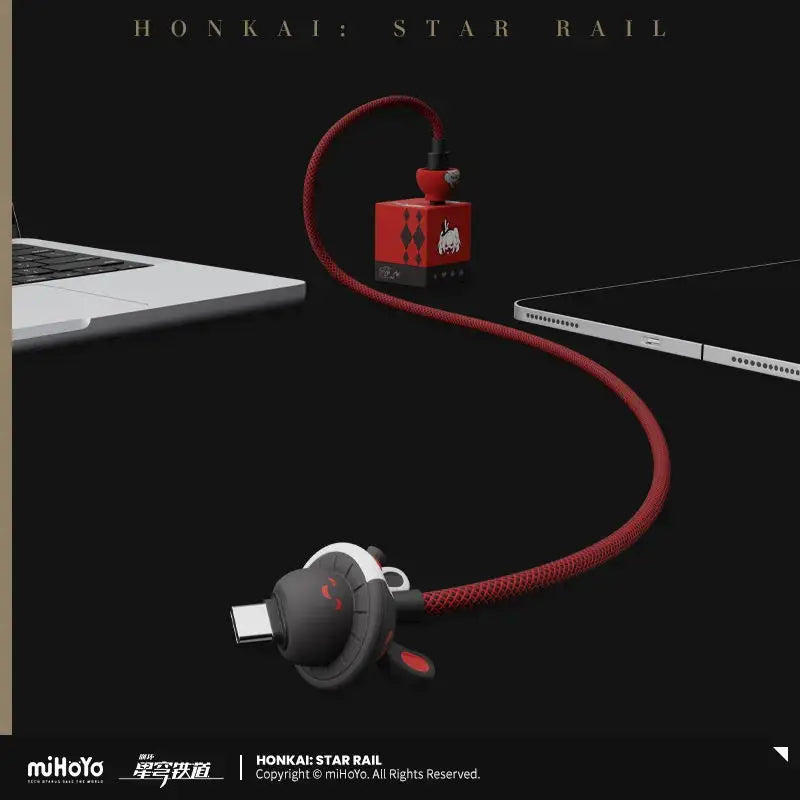 [Genuine] Mihoyo Game Honkai Star Rail Sparkle Sparxie Series 100W Braided Data Cable Type-C Interface Anime Prop Cosplay Gifts