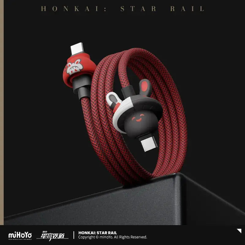 [Genuine] Mihoyo Game Honkai Star Rail Sparkle Sparxie Series 100W Braided Data Cable Type-C Interface Anime Prop Cosplay Gifts