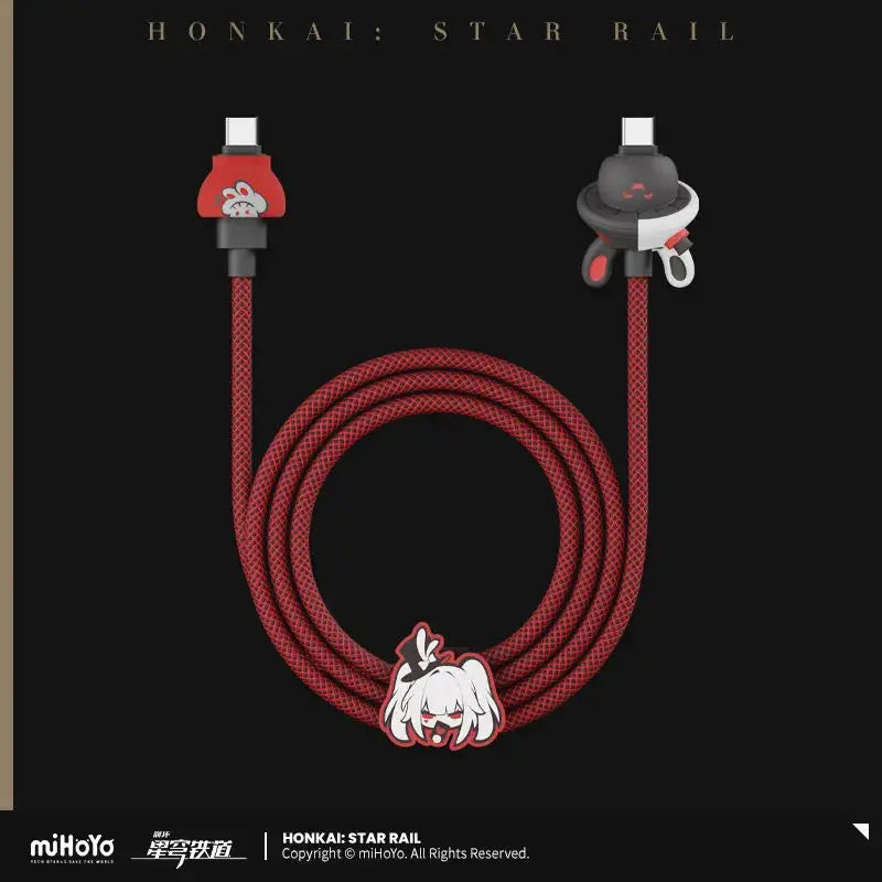 [Genuine] Mihoyo Game Honkai Star Rail Sparkle Sparxie Series 100W Braided Data Cable Type-C Interface Anime Prop Cosplay Gifts