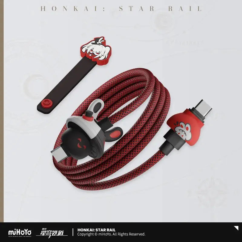 [Genuine] Mihoyo Game Honkai Star Rail Sparkle Sparxie Series 100W Braided Data Cable Type-C Interface Anime Prop Cosplay Gifts